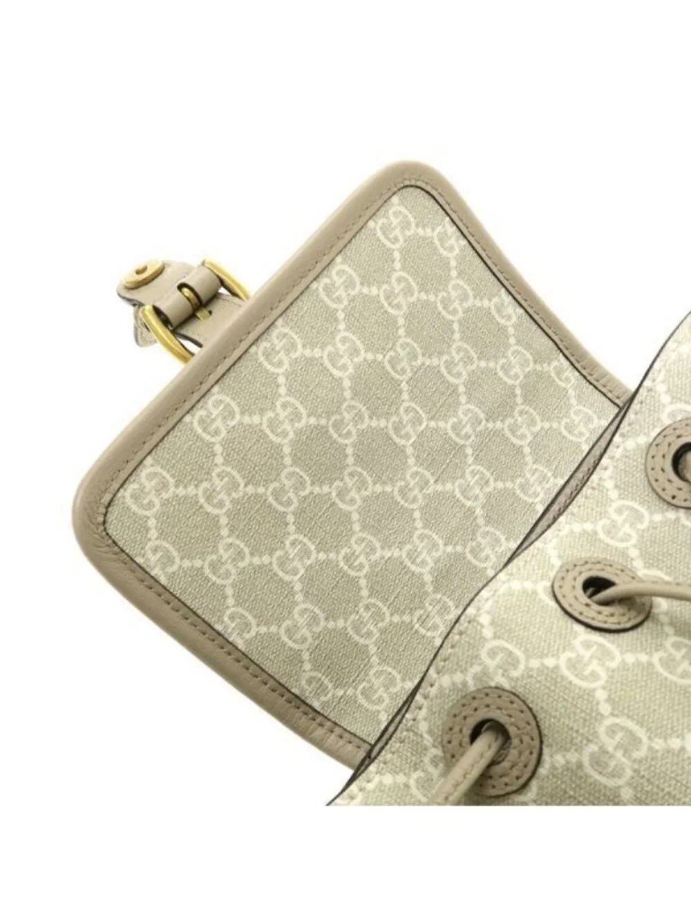 Gucci Interlocking Backpack Beige